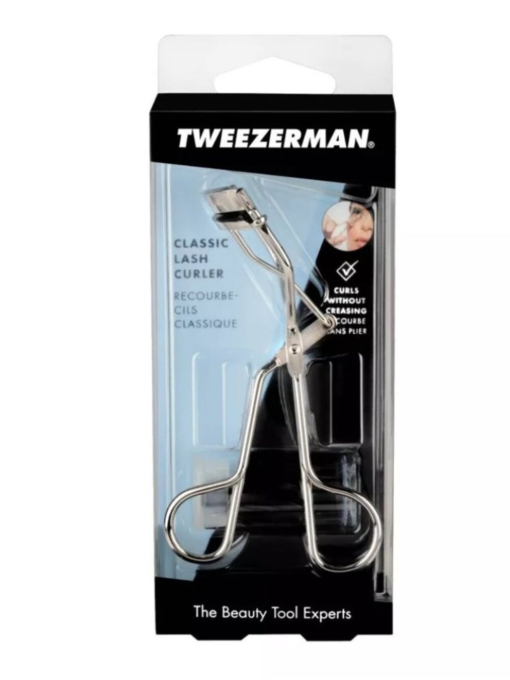 Tweezerman Classic Lash Curler With 3 Replacement Silicone Pads Vegan & Cruelty-